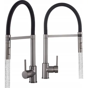 Vodovodní baterie Stojánková kuchyňská baterie APKOMFORT VENTO černá