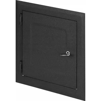 Obraz REVIZNÍ DVÍŘKA KOVOVÁ NA ZÁMEK 146x146 GRAFIT