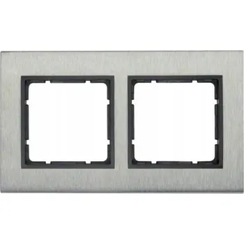 Rámeček dvojitý Hager stříbrný