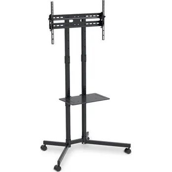 Televizní držák CONNECT IT Wheelie III pojízdný stojan držák na jednu obrazovku 37[34] - 70[34], záruka 30 let, ČERNÝ + Doprava ZDARMA