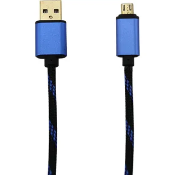 Napájecí kabel Datový Micro USB kabel k ovladači 3m modrý