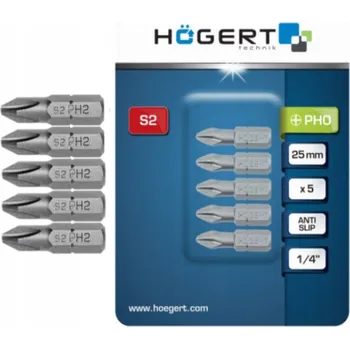 Bit BITY SADA MAGNETICKÝCH ŠROUBOVACÍCH BITŮ 5 KS PH2 PHILIPS 25MM