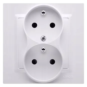 Elektrická zásuvka Elektrická Zásuvka Kontakt-simon bílá