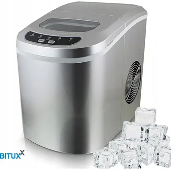 Výrobník ledu Výrobník ledu H.Koenig Stroj na výrobu ledových kostek, stříbrný/šedý, 120 W