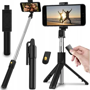 Selfie tyč SELFIE TYČ STATIV NA TELEFON S DÁLKOVÝM OVLÁDÁNÍM TRIPOD BLUETOOTH DRŽÁK