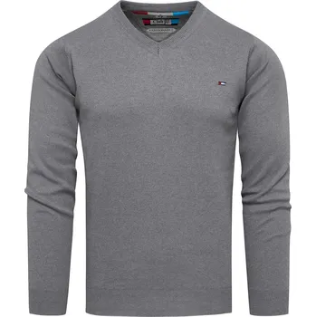 Pánský svetr Recea Pánský klasický svetr Yagnatz šedá XXL