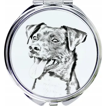 Kosmetické zrcátko Dánsko-švédský farmářský pes - kapesní zrcátko s potiskem psa, s možností personalizace