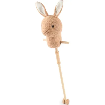 Dřevěná hračka Bieco - Hobby Horsing na tyči – králík Fine