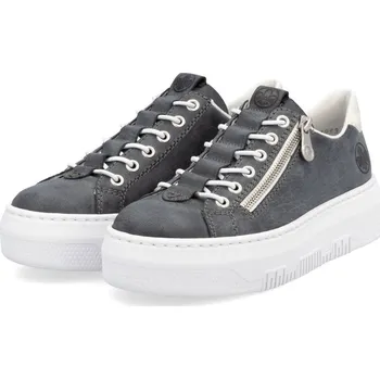 Dámské polobotky Dámské polobotky M1953-14 Rieker modré Barva: blau, Velikost: 38