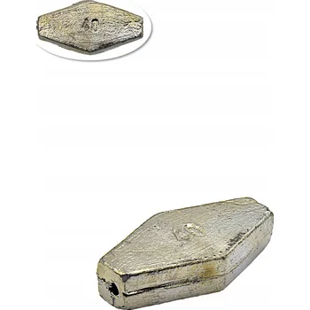 Ploché průběžné olovo na dno, ploché, 40 g