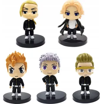 Obraz ANIME FIGURKY SADA DEKORACE ZÁPICH DO DORTU Tokyo Avengers - 5 KUSŮ