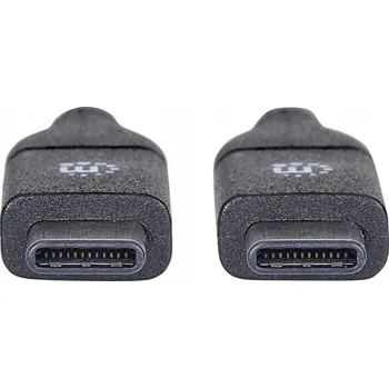 Datový kabel Kabel USB-C - USB-C Manhattan 354899 černý 0,5 m