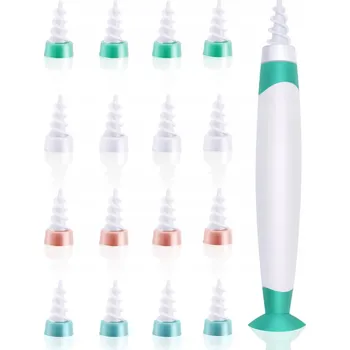 Čistič uší SADA PRO ODSTRANĚNÍ UŠNÍHO MAZU, ČIŠTĚNÍ UŠÍ, MĚKKÉ SPIRÁLY 16 ks