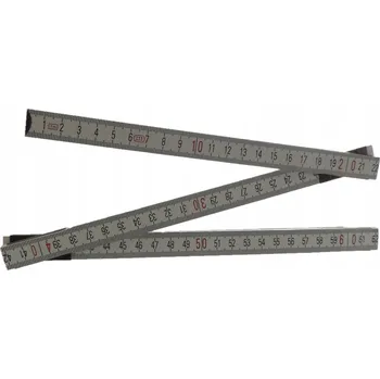 metr Skládací dřevěný metr bílý 1m - VORSTAHL