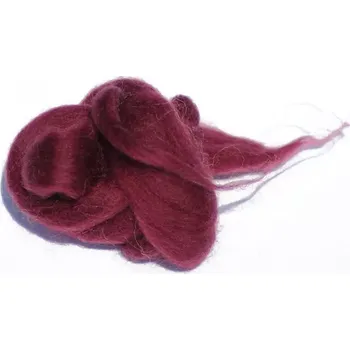 Ovčí rouno Ovčí rouno česané - bordó