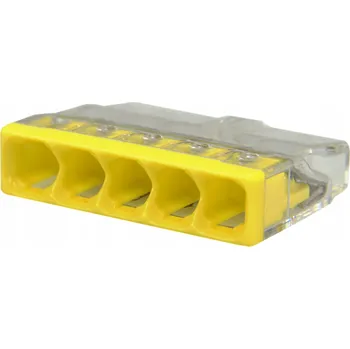 Elektrický konektor Rychlospojka WAGO svorkovnice pro dráty 5x0,5mm-2,5mm CZ-WA