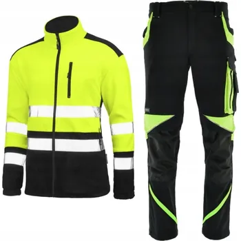 Pracovní obuv PRACOVNÍ ELASTICKÉ KALHOTY STRETCH NEOFLEX s fleecem BOZP reflexní, velikost 48