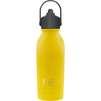 Termoska Termoláhev ROOT7 s brčkem a víčkem, žlutá z nerezové oceli 350 ml