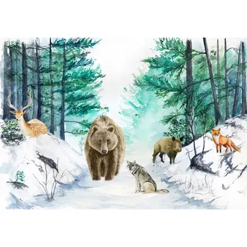 Fototapeta Fototapeta PRO DĚTI Lesní Zvířata Les 312x219