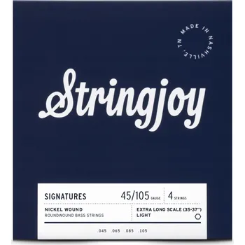 Struna pro kytaru a smyčcový nástroj Struny pro baskytaru poniklované Stringjoy SIGNATURES 45-105 4-str XL