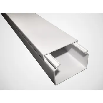 kabelová chránička Maskovací lišta bílá KE 40x60 - 2 m - AKS Zielonka - kabelový kanál PVC