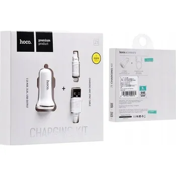 HOCO AUTO NABÍJEČKA 2.1A 2x USB + MICRO USB KABEL