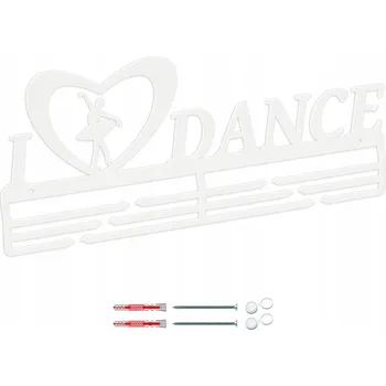 Věšák Věšák na medaile I LOVE DANCE tanec kolíky+záslepky DÁREK