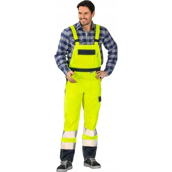 Pracovní oblečení Pracovní montérky s laclem PLANAM Warnschutz r44