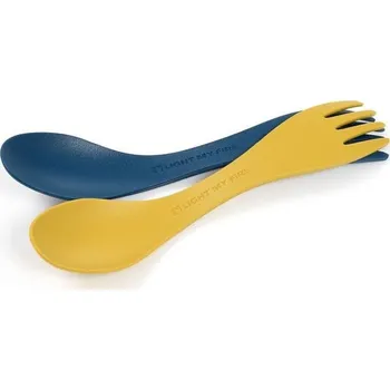 Příbor LIGHT MY FIRE Spork malá multifunkční lžička 2ks, modrá/růžová