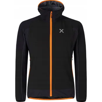 Pánská větrovka Pánská větruodolná bunda Montura Premium Wind Hoody nero/mandarino S