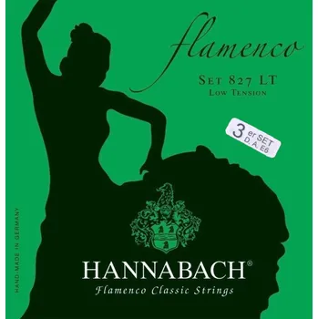Struna pro kytaru a smyčcový nástroj Hannabach Struny pro klasickou kytaru série 827 Low Tension Flamenco3x Bass 8277LT 6049