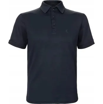 Pánské tričko Polokošile s krátkým rukávem pánské King Equestrian Edwin 23AW tmavě modré XL