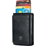 BULLCAPTAIN kožená hliníková dokladovka RFID Černá BULLCAPTAIN 97k-cube