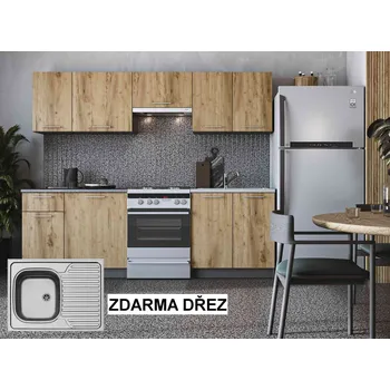 Kuchyňská linka HALMAR DARKA 240 cm