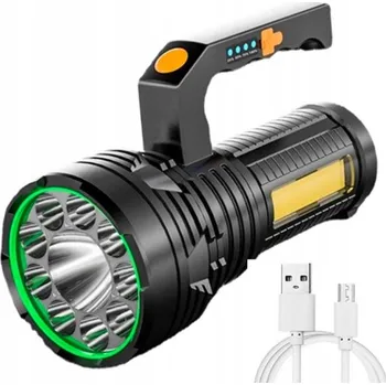 Stojací lampa LED reflektorová lampa Camping Taktická lampa Reflektor USB Akumulátor USB