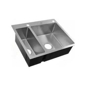 Nerezový dřez Nerezový dřez 61x51 cm + Sifon v sadě