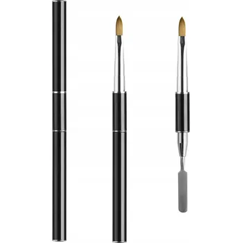 Kosmetický štětec ŠTĚTEC na Poly Nail Gel OBOUSMĚRNÝ oválný špachtle