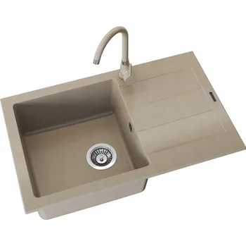 Granitový dřez Jednokomorový granitový dřez Pyramis béžový