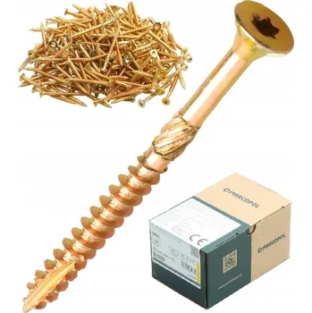 Vrut VRUTY DO DŘEVA TRUHLÁŘSKÉ KONSTRUKČNÍ 4,5 x 50 mm TORX VRUT 250 KUSŮ