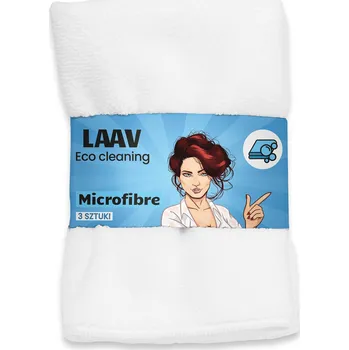 Utěrka LAAV mikrovláknová Utěrka (mikrovlákno) v balení ks 3 kusech, bílá
