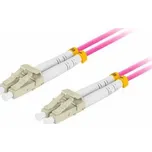 Lanberg FIBER OPTIC PATCHCORD MM LC/UPC-LC/UPC DUPLEX 3,0MM OM4 50/125 LSZH 20M FIALOVÁ LANBERG