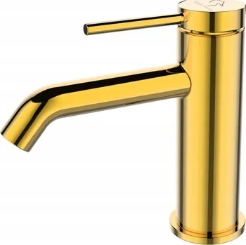 Vodovodní baterie Stojánková umyvadlová baterie Sea-Horse OVE GOLD STICK zlatá