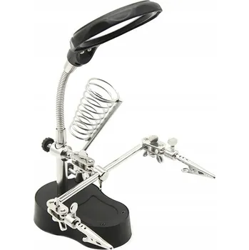 Bezpečnostní kamera SEQURE DIY PCB pomocná lupa pro pájení s LED osvětlením a svorkou