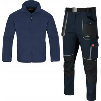 Pracovní obuv PRACOVNÍ ODĚV SPANDEX KOMPLET souprava BOZP ELASTICKÉ kalhoty FLEECE 56