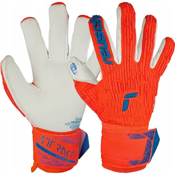 Brankářské rukavice Brankářské rukavice Reusch Attrakt Gold X Freegel hyper orange/ blue, velikost 8
