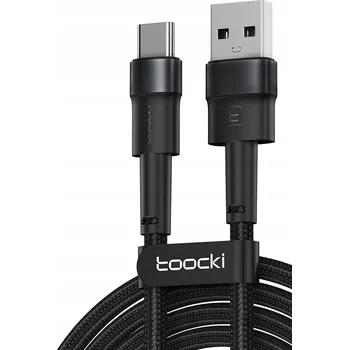 Datový kabel Kabel Toocki USB - USB 3.1 typ C, 1 m, černý