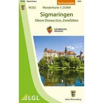 Sigmaringen - Obere Donau (Ost), Zwiefalten. Wanderkarte 1:25.000 - Schwäbischer Albverein e.V. Lichtensteingau