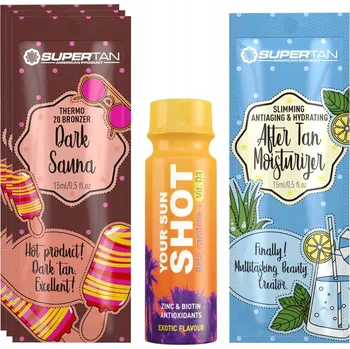 Sauna SUPERTAN DARK SAUNA 3x 15ml SILNÝ BRONZER THERMO +