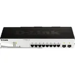 D-Link DGS-1210-10 10-Port Gigabit Smart+ Switch, 8x GbE, 2x SFP, fanless