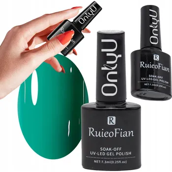 Přípravek na nehty ZELENÁ MÁTA HYBRIDNÍ LAK NA NEHTY S LESKEM UV OnlyU/L063